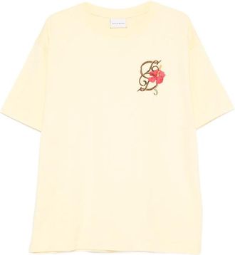 Dr&ocirc;le de Monsieur D Hibiscus Brod&eacute;e T-shirt