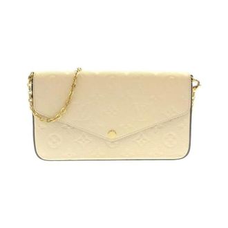Louis Vuitton Pre-owned Pochette Pouch - Dames - Pre-owned - Beige - Maat: ONE Size Leer