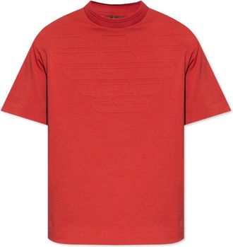 Emporio Armani Rode korte mouw T-shirt 3D1T941Jwzz 0363 - Heren - T-shirts - Rood - S - Tops