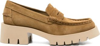 Pedro Garcia Mocassini con tacco - Toni neutri