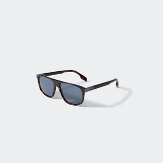Canada Goose Lunettes de soleil Verdant (Hommes, Dark Havana/Solid Blue, TAILLE UNIQUE)