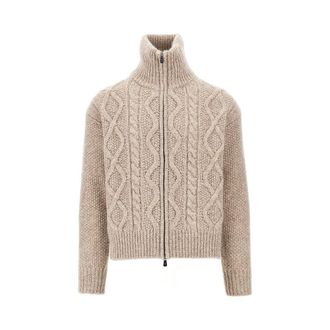 PIACENZA 1733 Cashmere-blend cable knit cardigan Man 48