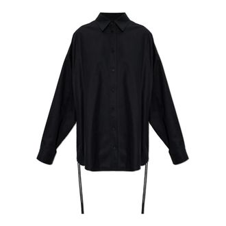 Balenciaga Shirts, female, Black, Size: 2XS The Oversized Shirt