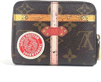 Louis Vuitton Monogram Brown Pink Monogram Coin Purse/Coin Case (Pre-Owned)
