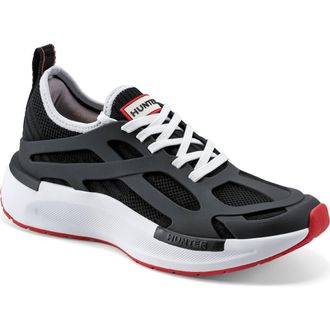 Hunter Tulip Sneaker in Black/Black/Black/White at Nordstrom Rack, Size 9.5