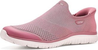 Skechers Hands Free Slip-Ins Virtue - Serendipity Womens Flat Shoes Dark Rose : 8.5 Medium, Textile
