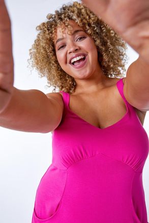 Roman Strappy Pocket Sun Dress