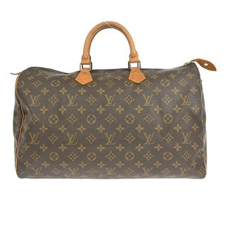 Louis Vuitton Speedy Handbag Monogram Canvas Brown Canvas Handbag (Pre-Owned)