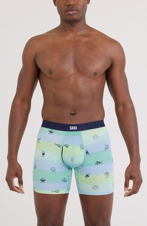 Saxx Vibe Xtra Soft Comfort Boxer Briefs in Iconic Summer-Multi at Nordstrom, Size Xx-Large