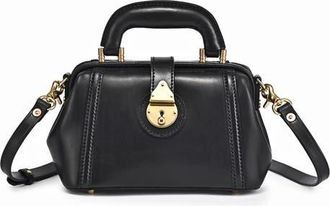 OLD TREND Azalea Genuine Leather Mini Doctor Satchel in Black at Nordstrom
