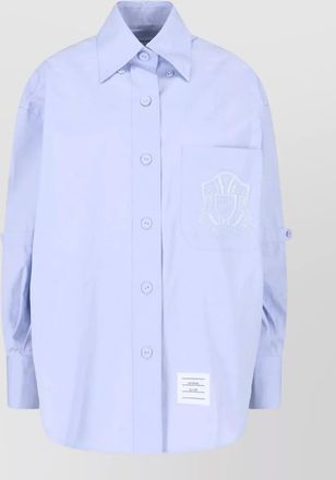 Thom Browne buttoned cuff long sleeve shirt chest pocket