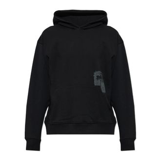 Palm Angels Felpa in Cotone con Stampa - - Sweatshirts & Hoodies - Uomo - Nero - L