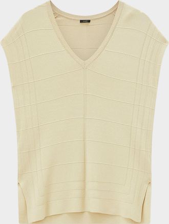 Joseph V-Neck Stretch Viscose Top