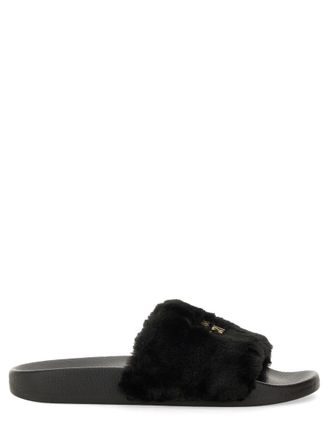 Versace Jeans Couture Slide Sandal With Logo