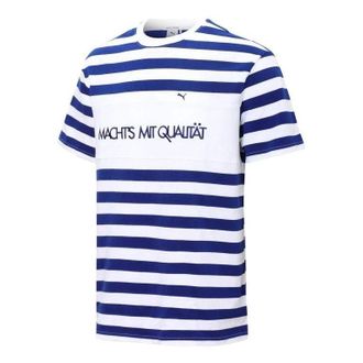 Puma MMQ Striped T-Shirt Blue 537510-12