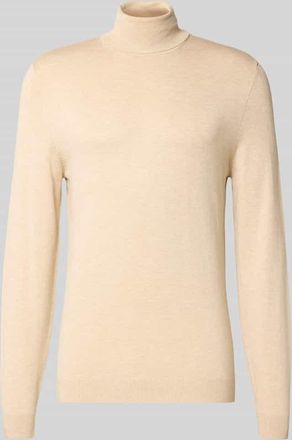 Mc Neal Rollkragenpullover aus Viskose-Mix in Sand Melange, Größe XXXL