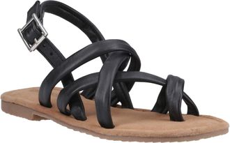 Hush Puppies Hope Leren Dames Zwarte Sandalen