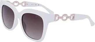 Guess Brown Gradient Square Ladies Sunglasses GF00055 21F 53