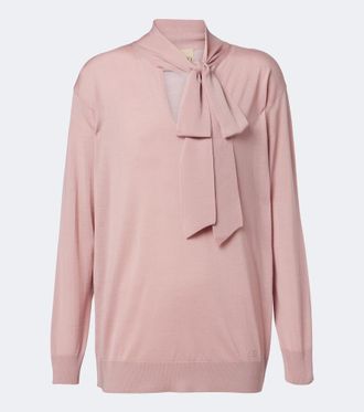Valentino Pullover oversize in lana con laccetti