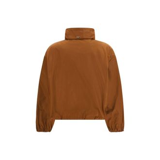 Herno Womens Brown Polyester Rain Coat Clothing