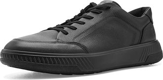 Ecco Move Retro Sneakers Mens Shoes Black : EU 44 (US Mens 10-10.5) D - Medium, Leather/Textile