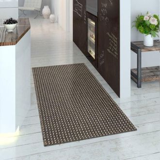 Paco Home Paco Home Alfombra Interior Y Exterior Tejido Liso Efecto Sisal Aspecto Uniforme Marr&oacute;n Gris 160x230 Cm