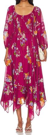 Free People Morning Glory Maxi Dress In Earth Red Combo