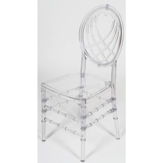 Biscottini International Sillas De Policarbonato Transparente Silla De Cocina Apilable 40x41x94 Cm Sillas De Pl&aacute;stico Sillas Para Comedor Y Dormitorio