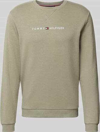 Tommy Hilfiger Regular Fit Sweatshirt aus Baumwoll-Mix in Khaki, Größe XXL