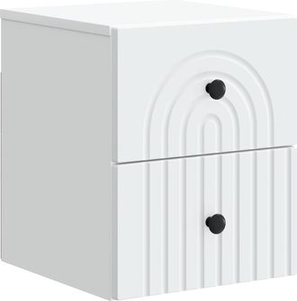 vidaXL Mesita De Noche De Pared 33 X 34,5 X 40 Cm Madera De Ingenier&iacute;a Vidaxl