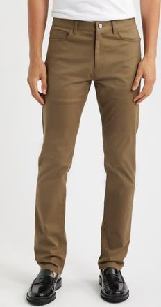 Theory Raffi Soft Stretch Cotton & Lyocell Slim Leg Pants in Duffle at Nordstrom, Size 36 X 32