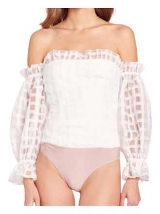 Amanda Uprichard Lynda Bodysuit In White