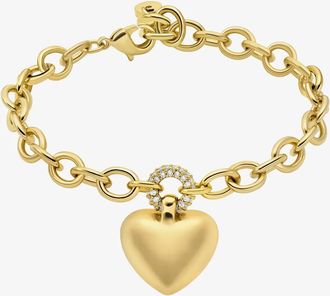Michael Kors Pav&eacute; Puffy Heart Pendant Bracelet