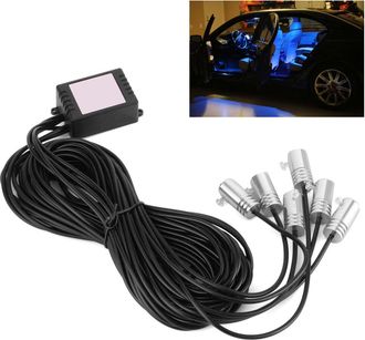 OEM Adecuado Para Iluminaci&oacute;n Ambiental Rgb De Autom&oacute;viles, 6 Luces, Bluetooth, Resistente Al Agua Ip65, 12 V