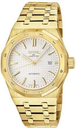 Gevril Group Gotham Automatic White Dial Mens Watch 49404B