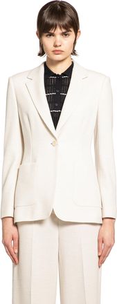 Max Mara Single-breasted Wool Piqu&eacute; Blazer