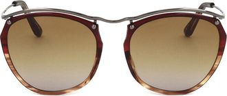 Linda Farrow DRIES VAN NOTEN DVN37 C7 Mens Sunglasses Brown Size 51
