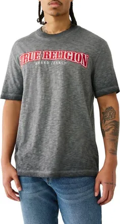 True Religion Standard Arch Logo T-Shirt in Jet Black at Nordstrom, Size Xxx-Large