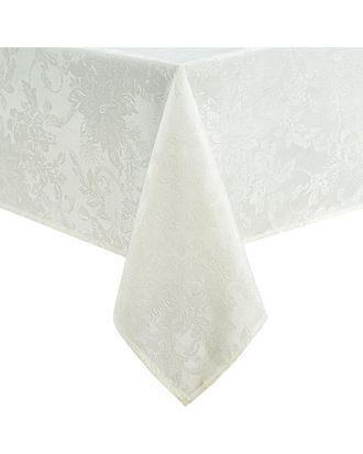 Elrene Poinsettia Elegance Jacquard Holiday Tablecloth
