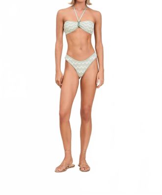 Devon Windsor Paola Cheeky Bikini Bottom In Aloe