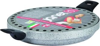 Trade Shop Trade Shop - Bistecchiera Grill Con Manici &Oslash;32cm In Alluminio Con Rivestimento Antiaderente 042788m