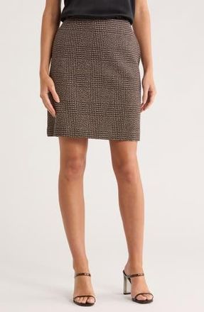 Calvin Klein Plaid Skirt in Black/Beige Multi at Nordstrom Rack, Size 10