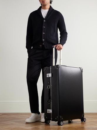 Globe-Trotter Metropolis Leather-Trimmed Suitcase