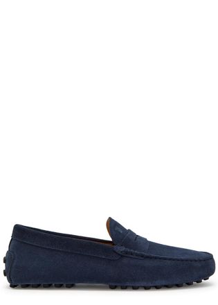 Tod's Gommino Suede Loafers - Navy - 10 (IT44 / UK10)