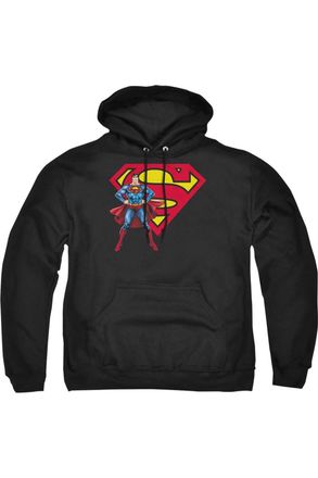 Gildan Superman Superman & Logo Adult Pull Over Hoodie / Hooded Sweatshirt