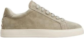 Tod's Suede Sneakers - Heren - Sneakers - Beige - 40 EU - Leer - Schoenen