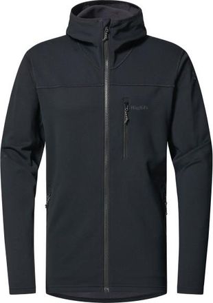 Hagl&ouml;fs Rosson Mid Hood Fleecejacke f&uuml;r Herren | schwarz