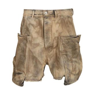 Rick Owens Heren, Korte broeken, Bruin, Maat: W30 Katoen