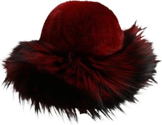Dolce & Gabbana Bucket Capello Hoed - Dames - Hoeden - Rood - ONE Size - Accessoires