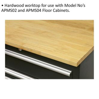 Loops 1550mm Hardwood Worktop for ys02602 & ys02604 Modular Floor Cabinets